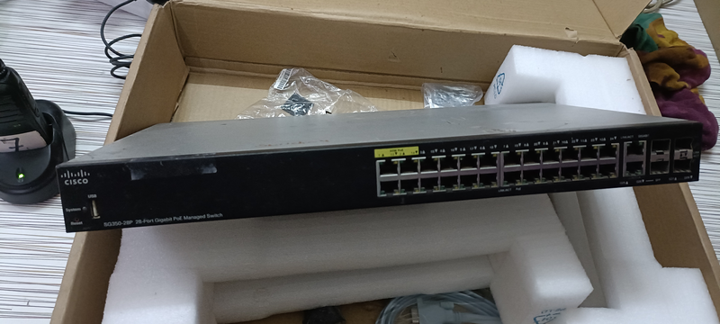 Cisco SG350-28P 28-Port Gigabit PoE Managed Switch